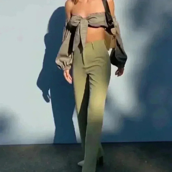 I MEAN BUSINESS Olive Pocketed Pants - Picture 8 of 10